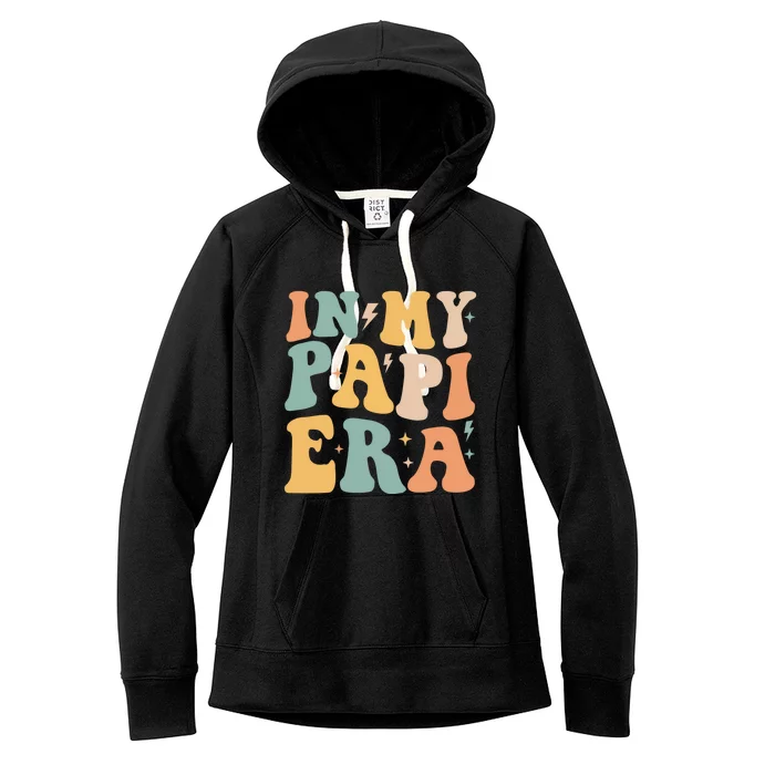 Retro Groovy In My Papi Era FatherS Day Great Gift Women's Fleece Hoodie