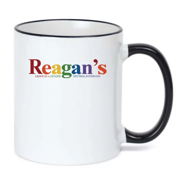 Reagans Grave Is A Gender Neutral Bathroom Pride Black Color Changing Mug