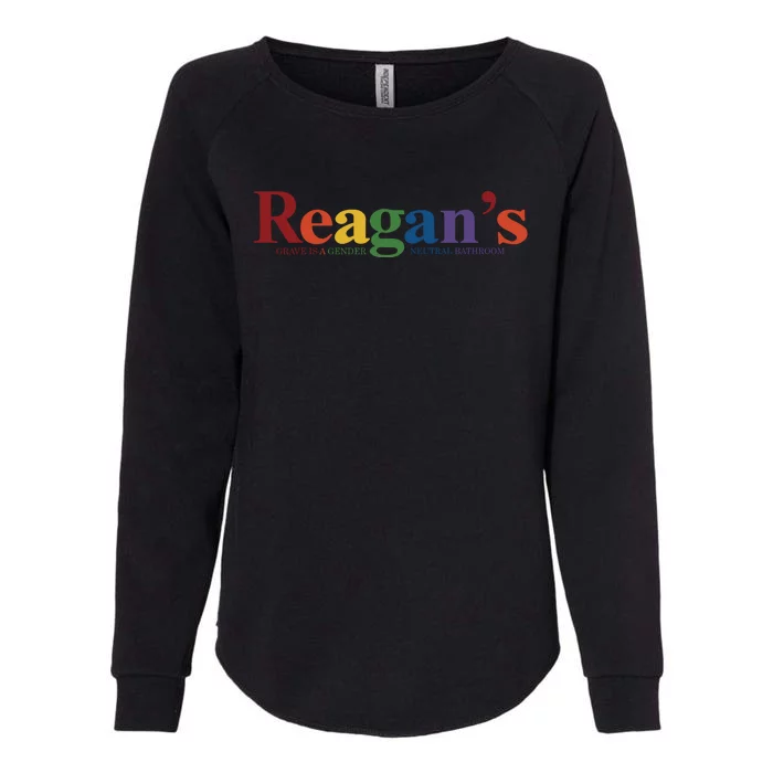 Reagans Grave Is A Gender Neutral Bathroom Pride Womens California Wash Sweatshirt