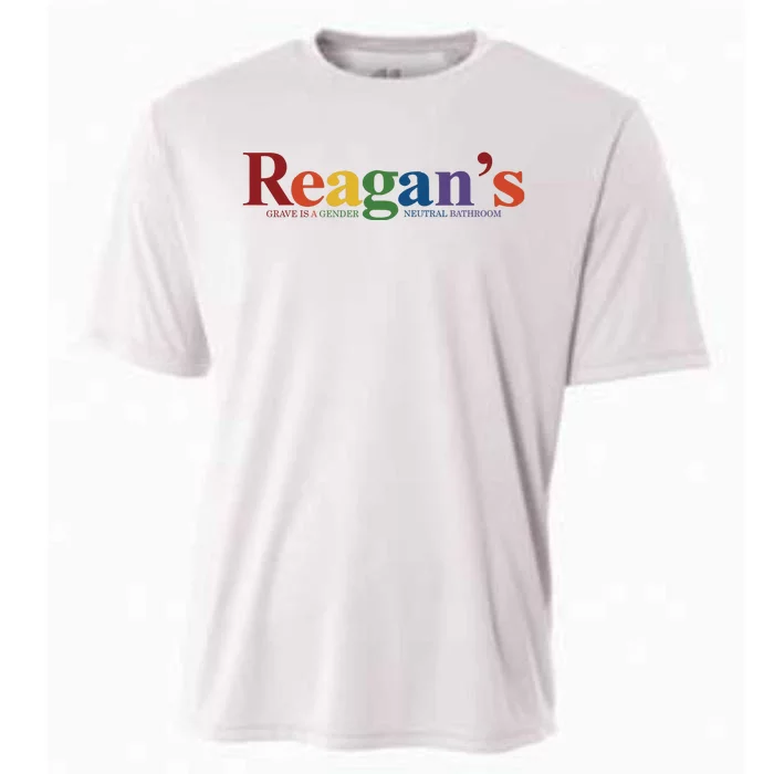 Reagans Grave Is A Gender Neutral Bathroom Pride Cooling Performance Crew T-Shirt