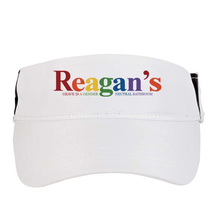 Reagans Grave Is A Gender Neutral Bathroom Pride Adult Drive Performance Visor