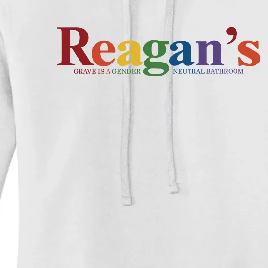 Reagans Grave Is A Gender Neutral Bathroom Pride Women's Pullover Hoodie