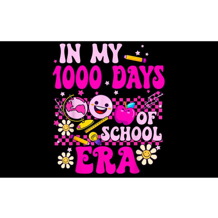 Retro Groovy In My 1000 Days Of School Era 1000 Days Smarter Bumper Sticker