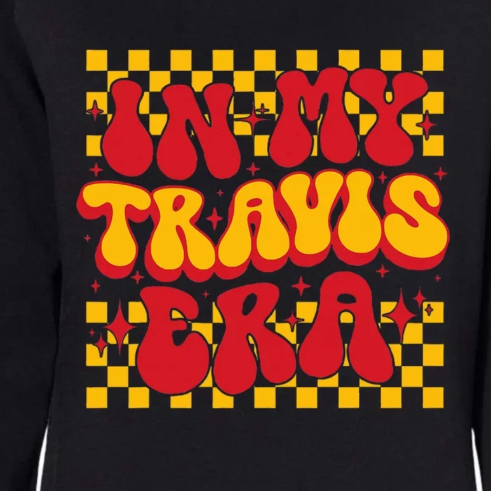 Retro Groovy In My Travis Era Womens California Wash Sweatshirt