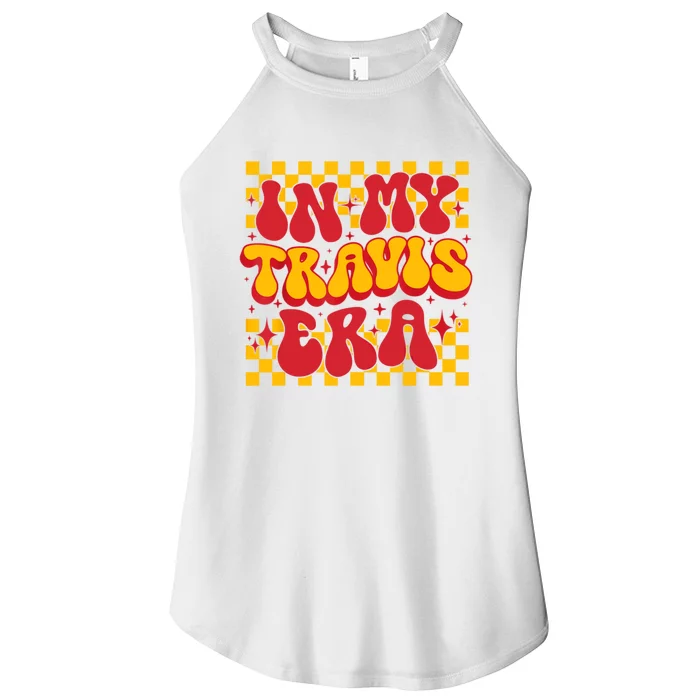 Retro Groovy In My Travis Era Women’s Perfect Tri Rocker Tank