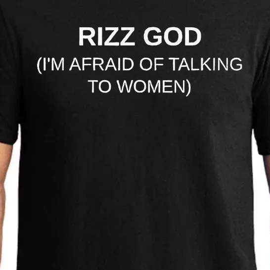 Rizz God IM Afraid Of Talking To Women Pajama Set