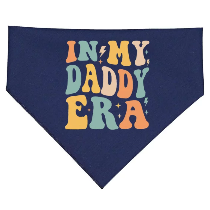 Retro Groovy In My Daddy Era FatherS Day USA-Made Doggie Bandana