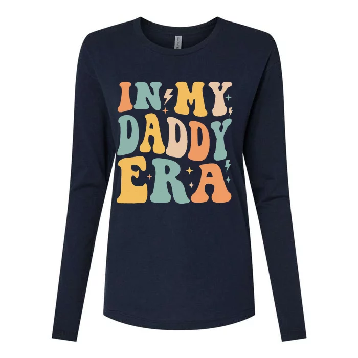 Retro Groovy In My Daddy Era FatherS Day Womens Cotton Relaxed Long Sleeve T-Shirt