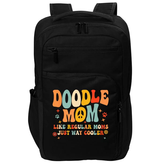 Retro Groovy Its Me The Cool Doodle Mom Gift Impact Tech Backpack