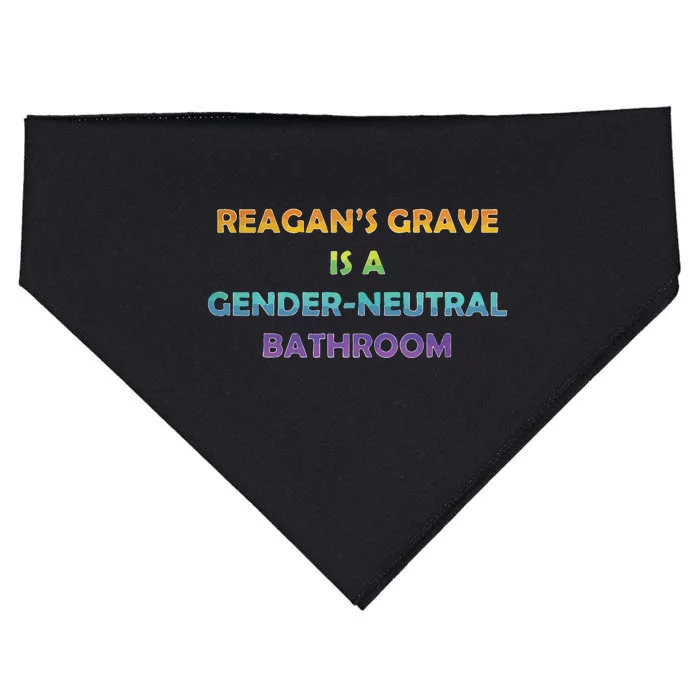 Reagan’s Grave Is A Gender Neutral Bathroom USA-Made Doggie Bandana