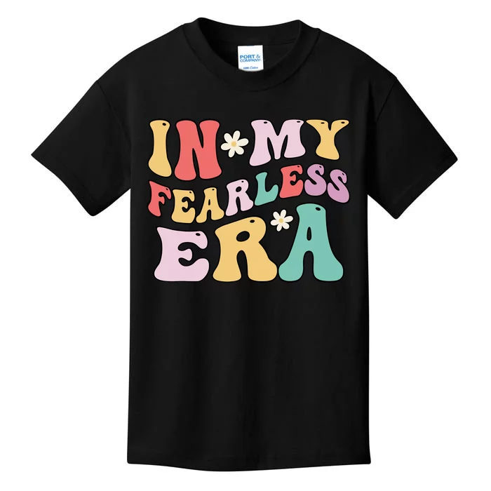 Retro Groovy In My Fearless Era Vintage Kids T-Shirt