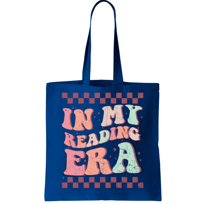 Retro Groovy In My Reading Era Book Lovers Book Reader Gift Tote Bag