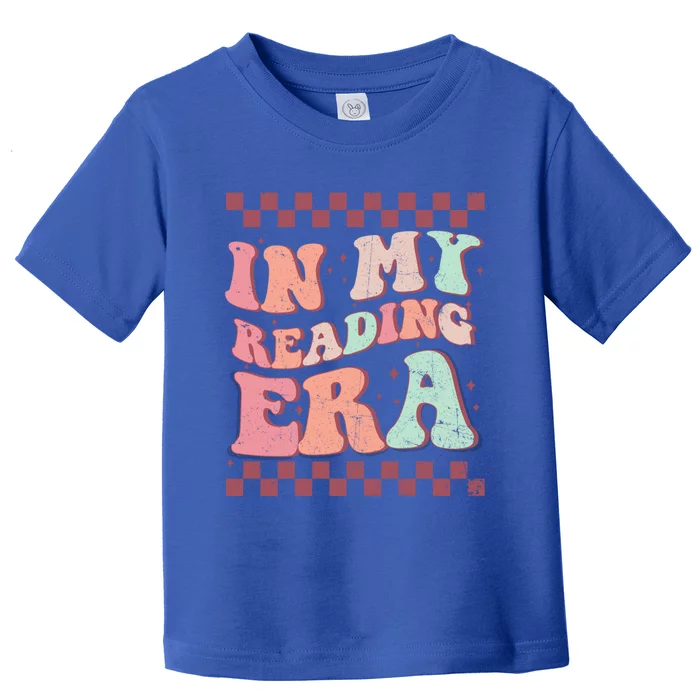 Retro Groovy In My Reading Era Book Lovers Book Reader Gift Toddler T-Shirt