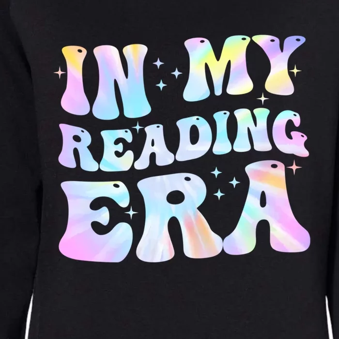 Retro Groovy In My Reading Era Book Lovers Book Reader Gift Womens California Wash Sweatshirt