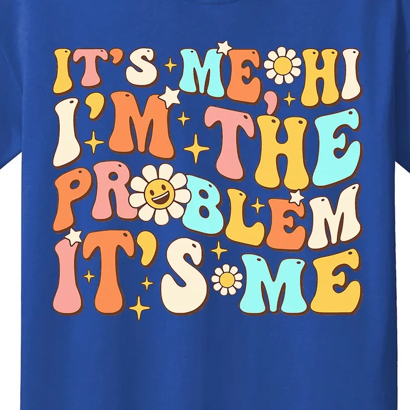 Retro Groovy I'm A Problem Sarcasm Humor Funny Cute Kids T-Shirt