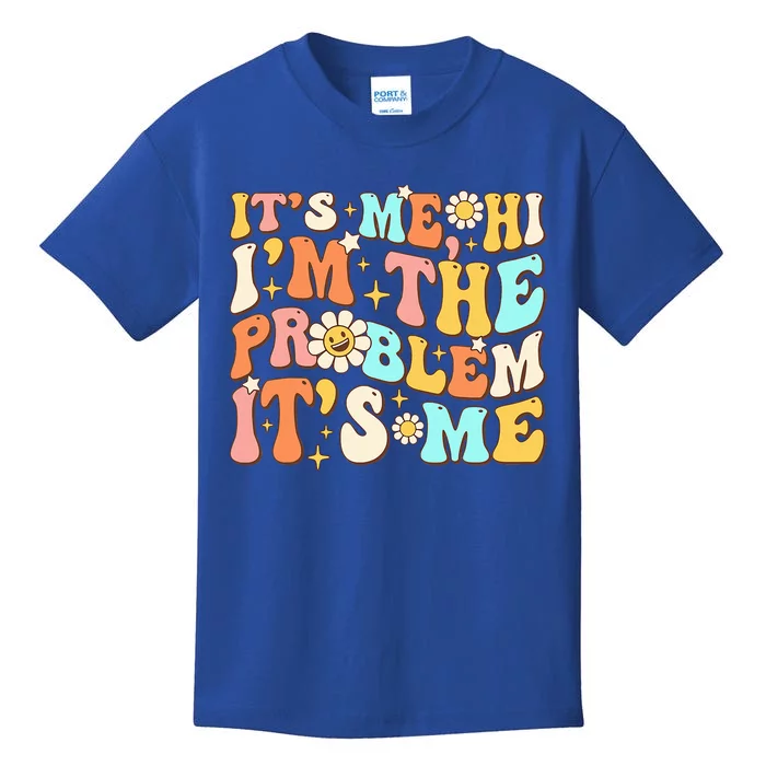 Retro Groovy I'm A Problem Sarcasm Humor Funny Cute Kids T-Shirt