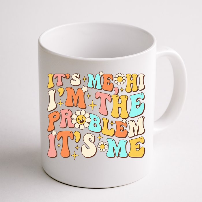 Retro Groovy I'm A Problem Sarcasm Humor Funny Cute Front & Back Coffee Mug