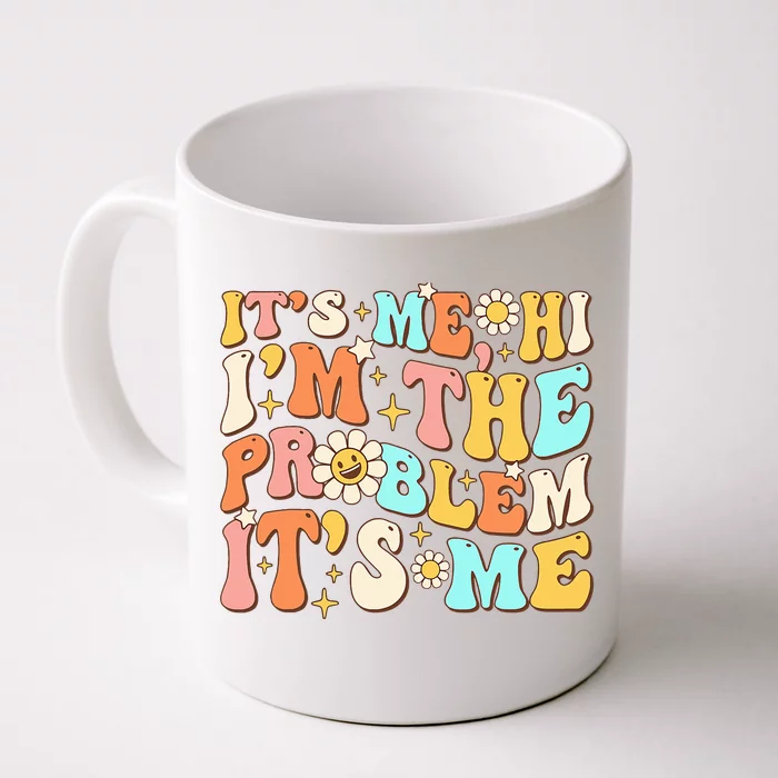 Retro Groovy I'm A Problem Sarcasm Humor Funny Cute Front & Back Coffee Mug