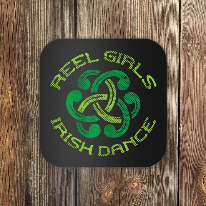 Reel Girl Irish Dance St Patricks Day Ceili Dancer Girl Coaster