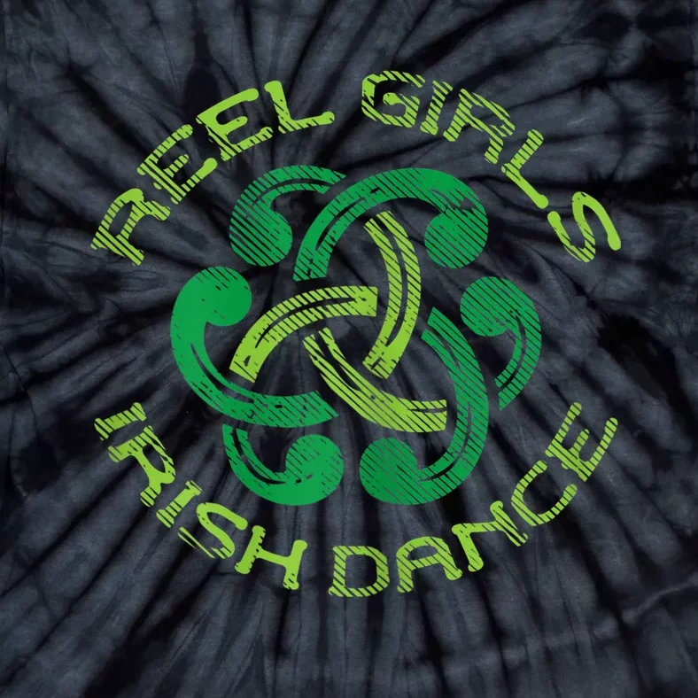 Reel Girl Irish Dance St Patricks Day Ceili Dancer Girl Tie-Dye T-Shirt