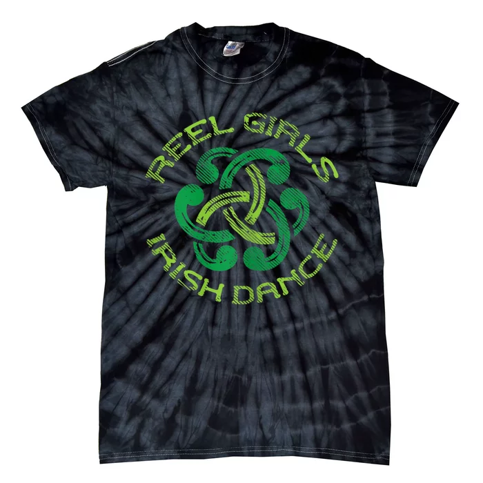 Reel Girl Irish Dance St Patricks Day Ceili Dancer Girl Tie-Dye T-Shirt