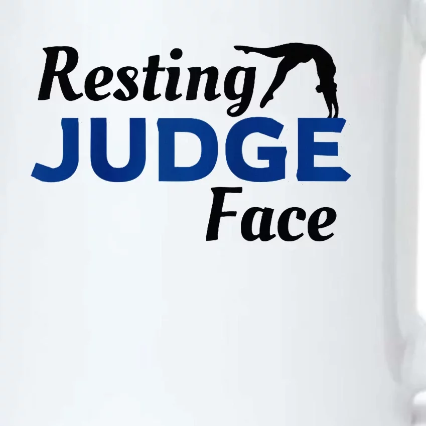 Resting Gymnastics Judge Face Raglan Baseball Black Color Changing Mug