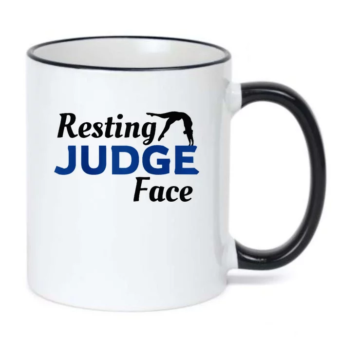 Resting Gymnastics Judge Face Raglan Baseball Black Color Changing Mug