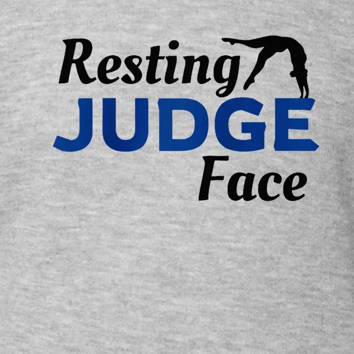 Resting Gymnastics Judge Face Raglan Baseball Toddler Sweatshirt