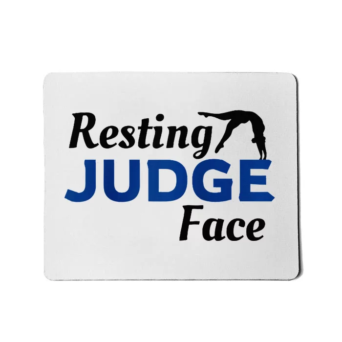 Resting Gymnastics Judge Face Raglan Baseball Mousepad