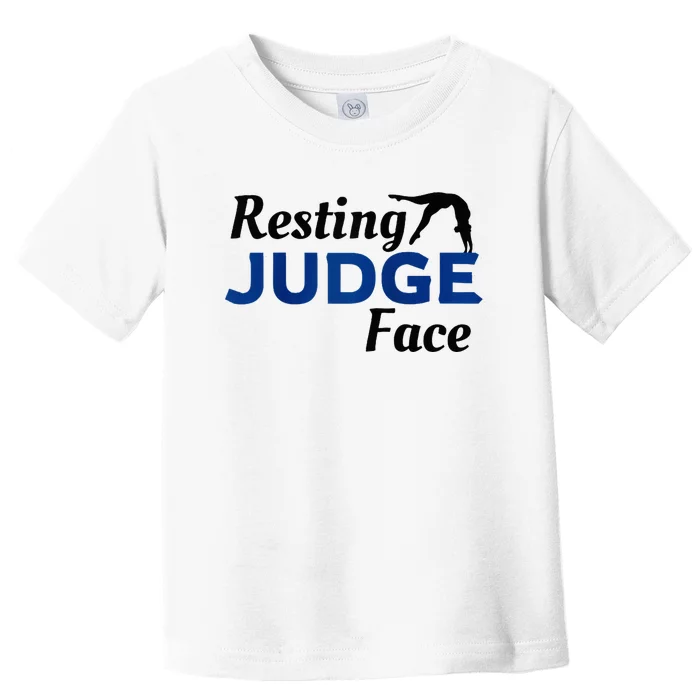 Resting Gymnastics Judge Face Raglan Baseball Toddler T-Shirt