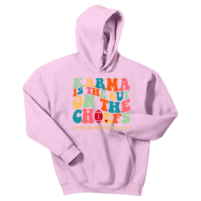 Retro Groovy Karma Is The Guy On The Chief Kids Hoodie