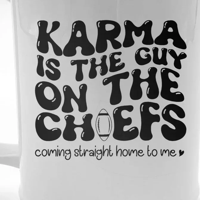 Retro Groovy Karma Is the Guy on the Chief Front & Back Beer Stein