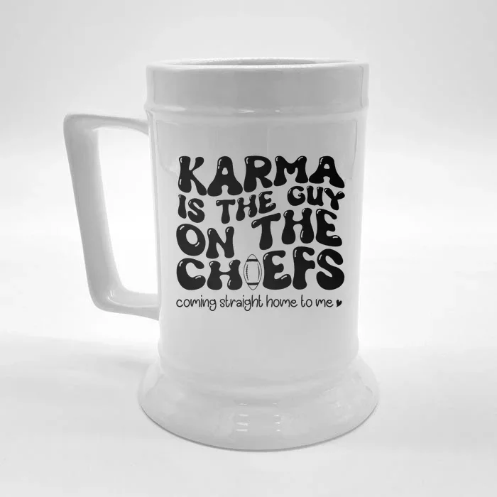 Retro Groovy Karma Is the Guy on the Chief Front & Back Beer Stein