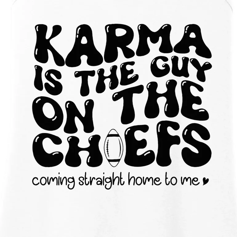 Retro Groovy Karma Is the Guy on the Chief Ladies Essential Tank