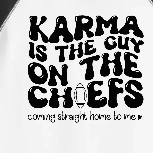 Retro Groovy Karma Is the Guy on the Chief Toddler Fine Jersey T-Shirt