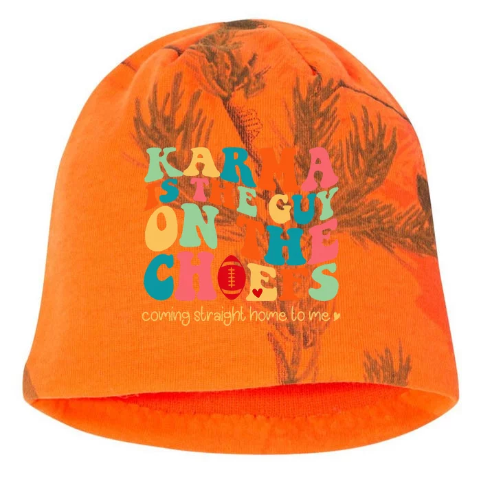 Retro Groovy Karma Is the Guy on the Chief Kati - Camo Knit Beanie