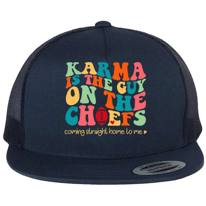 Retro Groovy K.arma Is the Guy on the Chief Flat Bill Trucker Hat