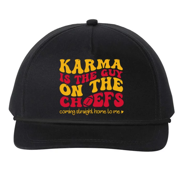 Retro Groovy Karma Is The Guy On The Chief Snapback Five-Panel Rope Hat