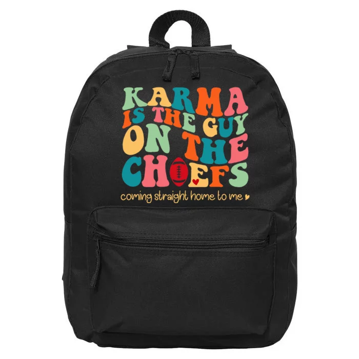 Retro Groovy Karma Is the Guy on the Chief 16 in Basic Backpack