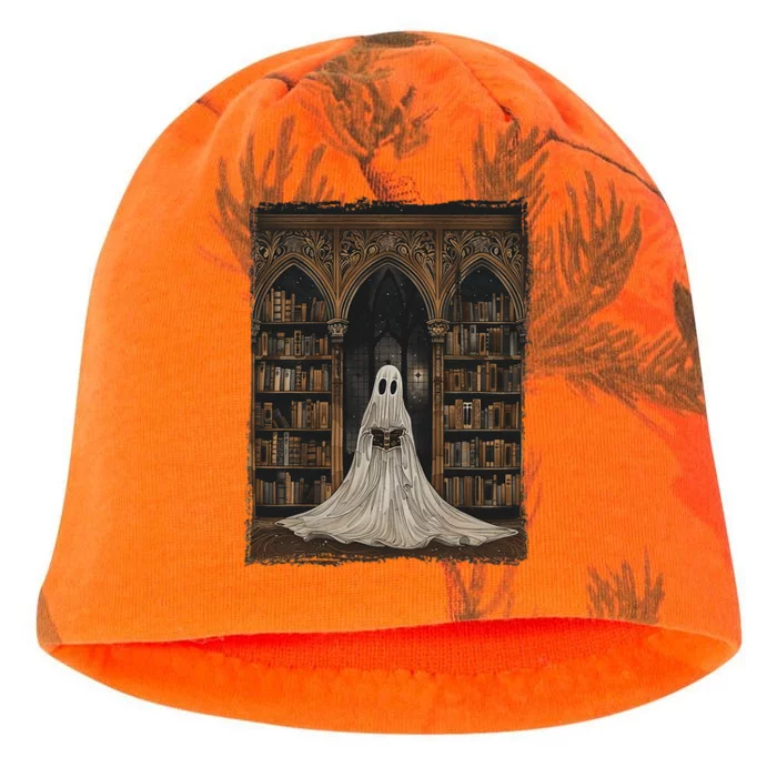 Reading Ghost Library Halloween Librarian Book Lovers Kati - Camo Knit Beanie