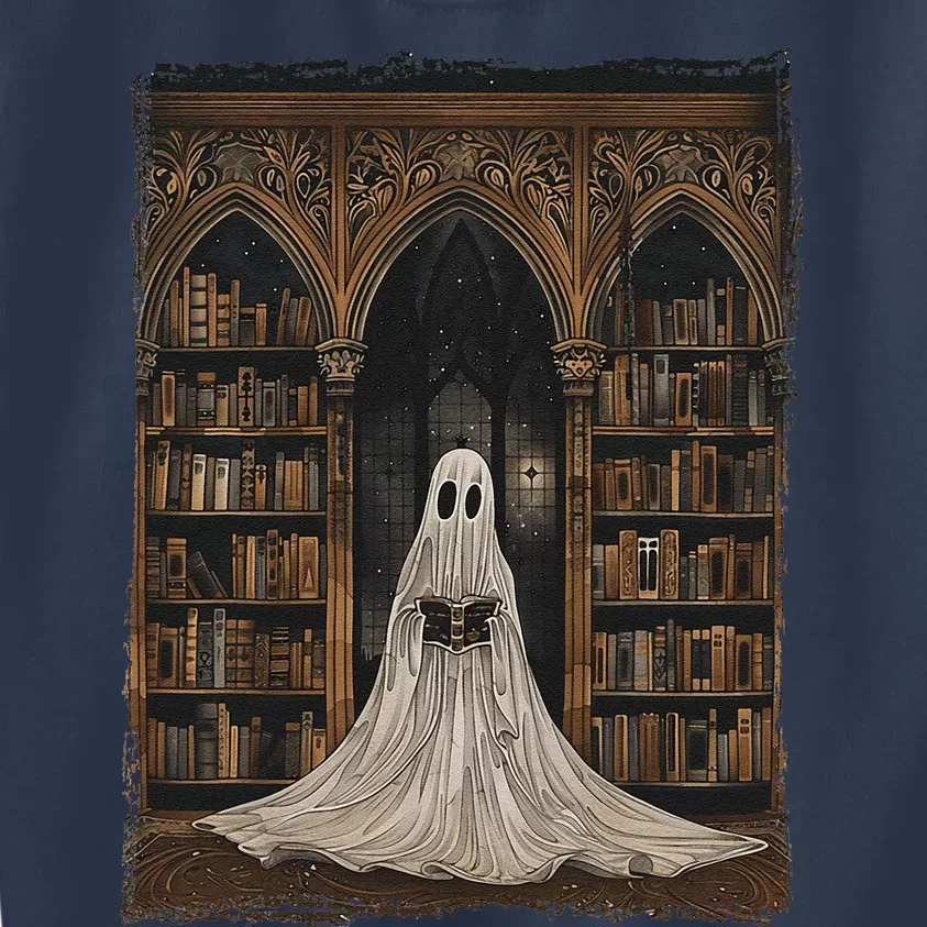 Reading Ghost Library Halloween Librarian Book Lovers Kids Sweatshirt