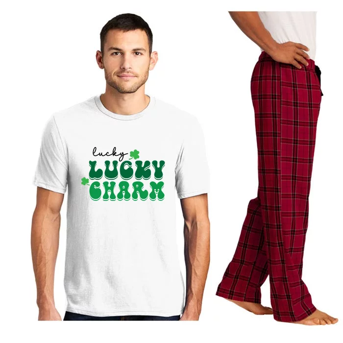 Retro Groovy Lucky Charm Funny St. Patricks Pajama Set