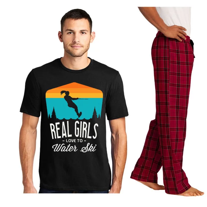 Real Girl Love To Water Ski Water Skiier Pajama Set