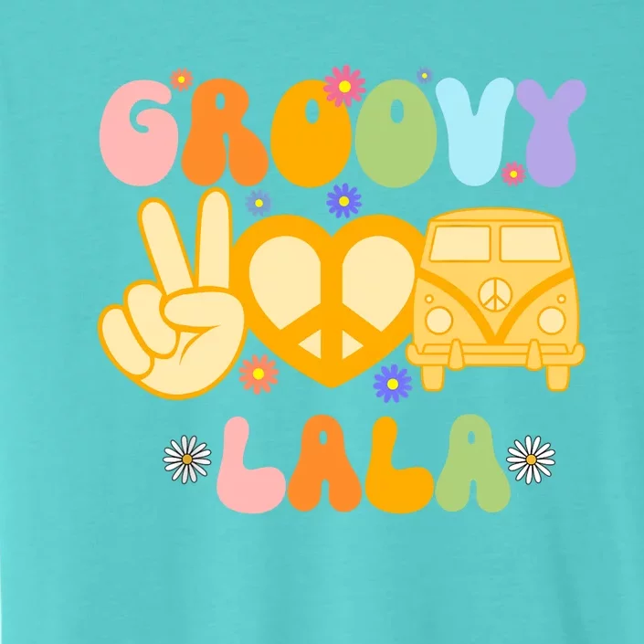 Retro Groovy Lala Grandma Hippie Family Matching Mothers Day ChromaSoft Performance T-Shirt