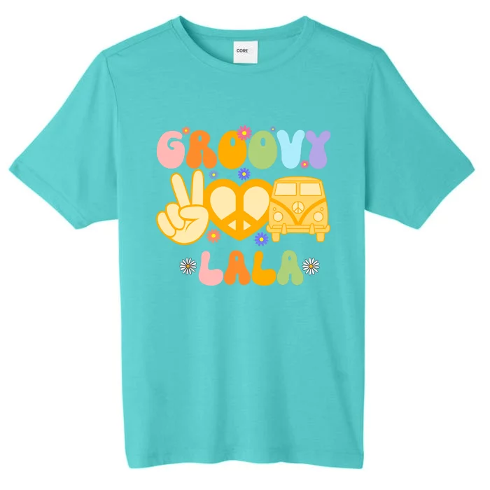 Retro Groovy Lala Grandma Hippie Family Matching Mothers Day ChromaSoft Performance T-Shirt