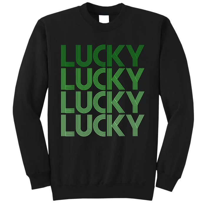 Retro Green Lucky Design For St. Particks Day Sweatshirt