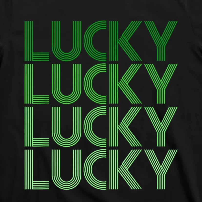 Retro Green Lucky Design For St. Particks Day T-Shirt