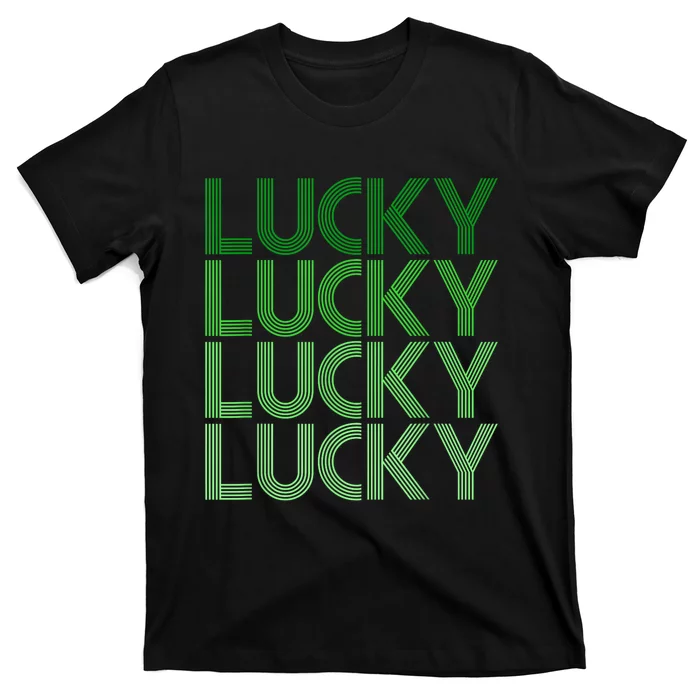 Retro Green Lucky Design For St. Particks Day T-Shirt