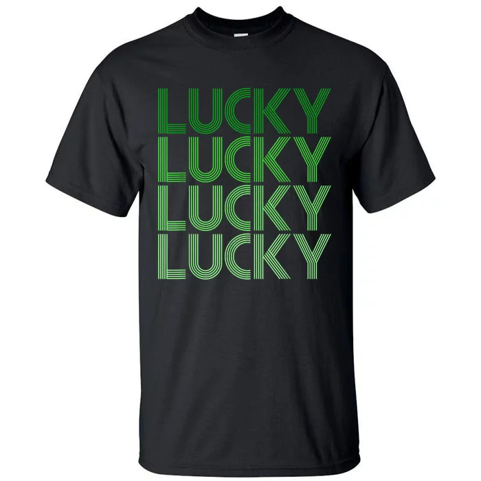 Retro Green Lucky Design For St. Particks Day Tall T-Shirt