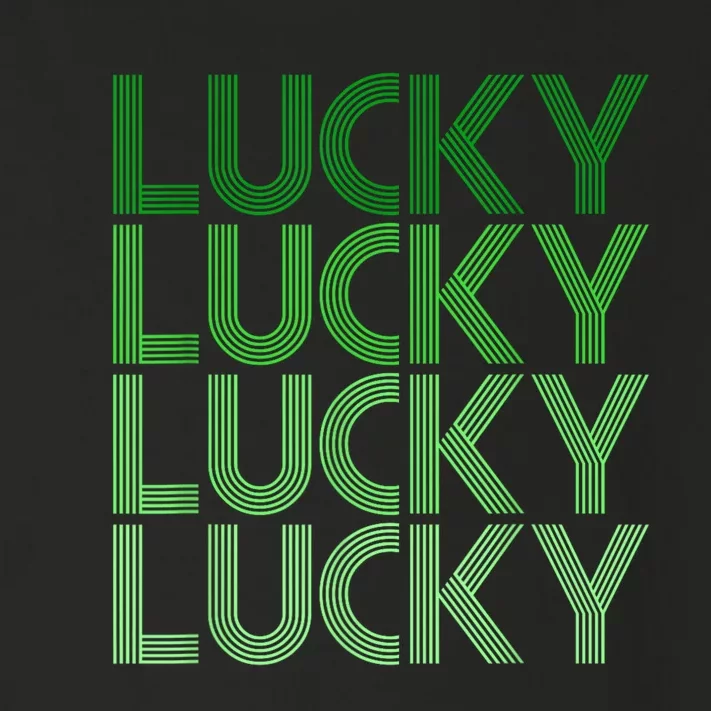 Retro Green Lucky Design For St. Particks Day Toddler Long Sleeve Shirt